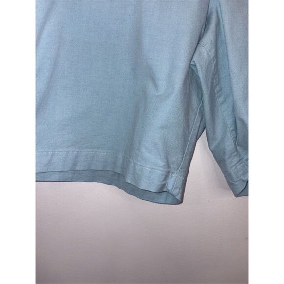 Chaps Shorts 42 1-Blue & 1-Tan Chino Khaki Comfort Waistband Stretch Flat Front - Picture 4 of 16